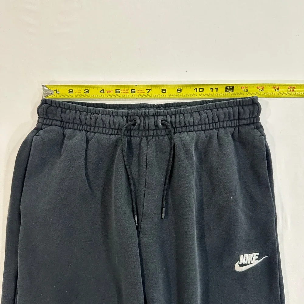 Nike Fleece Jogger Sweatpants‎ Mens Small Black Embroidered Logo | Athleisure